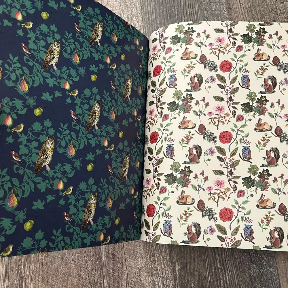 Nathalie Lété wrapping paper sheets book and matching sticker sheet. IN STOCK!